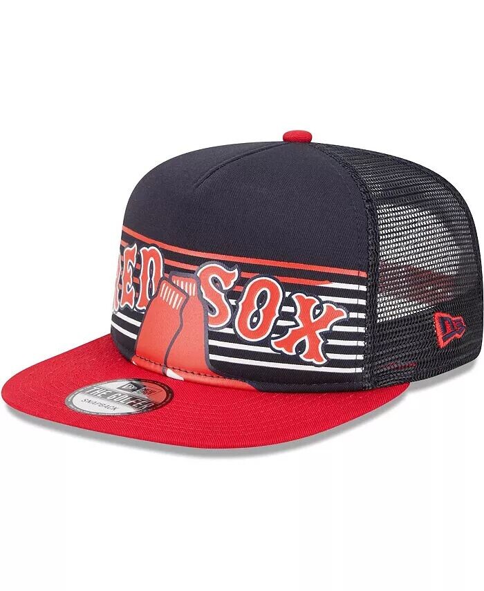 Мужская темно-синяя кепка Boston Red Sox Speed Golfer Trucker Snapback New Era, синий 
Мужская темно-синяя кепка Boston Red Sox Speed Golfer Trucker Snapback New Era, синий