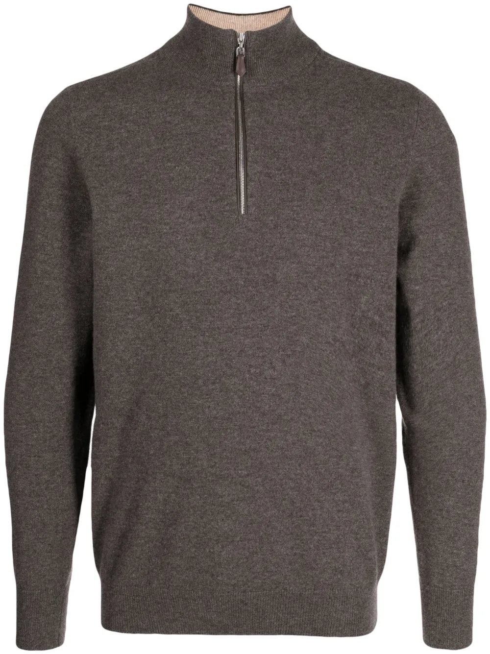 Кашемировый джемпер с воротником на молнии N.Peal, коричневый
Кашемировый джемпер с воротником на молнии N.Peal, коричневый