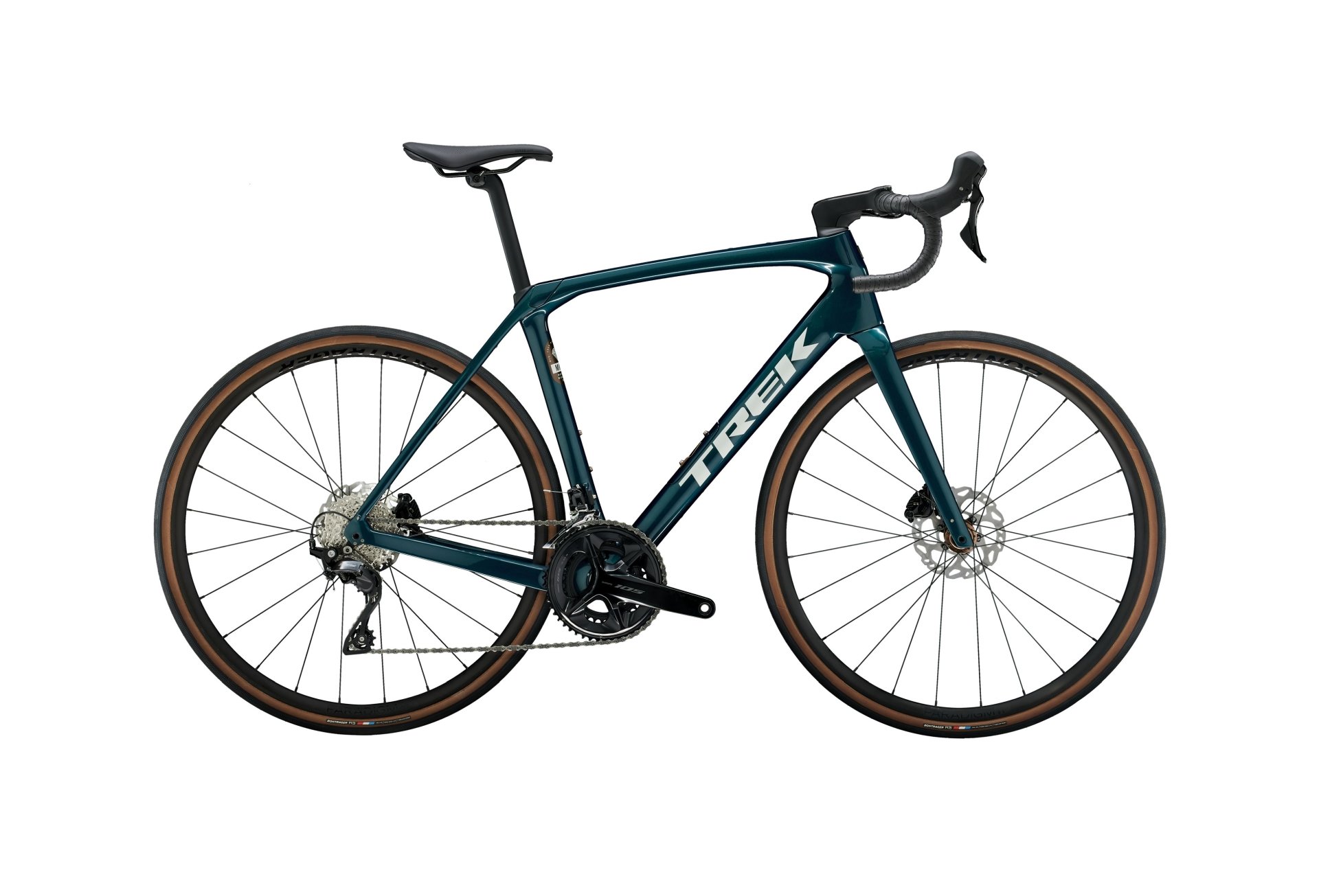 Шоссейный велосипед Trek Domane sl 5 gen 4 - 28 дюймов - diamant, grün | dark aquatic
Шоссейный велосипед Trek Domane sl 5 gen 4 - 28 дюймов - diamant, grün | dark aquatic