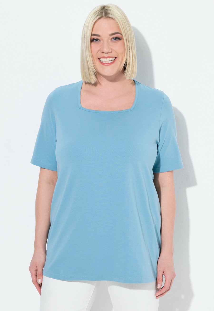 Футболка Ulla Popken CARREE-AUSSCHNITT, Light Teal/Teal
Футболка Ulla Popken CARREE-AUSSCHNITT, Light Teal/Teal