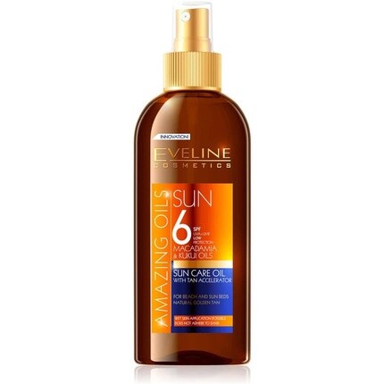 Eveline Sun Bronze Oil с ускорителем загара и SPF 6 150 мл, Eveline Cosmetics
Eveline Sun Bronze Oil с ускорителем загара и SPF 6 150 мл, Eveline Cosmetics