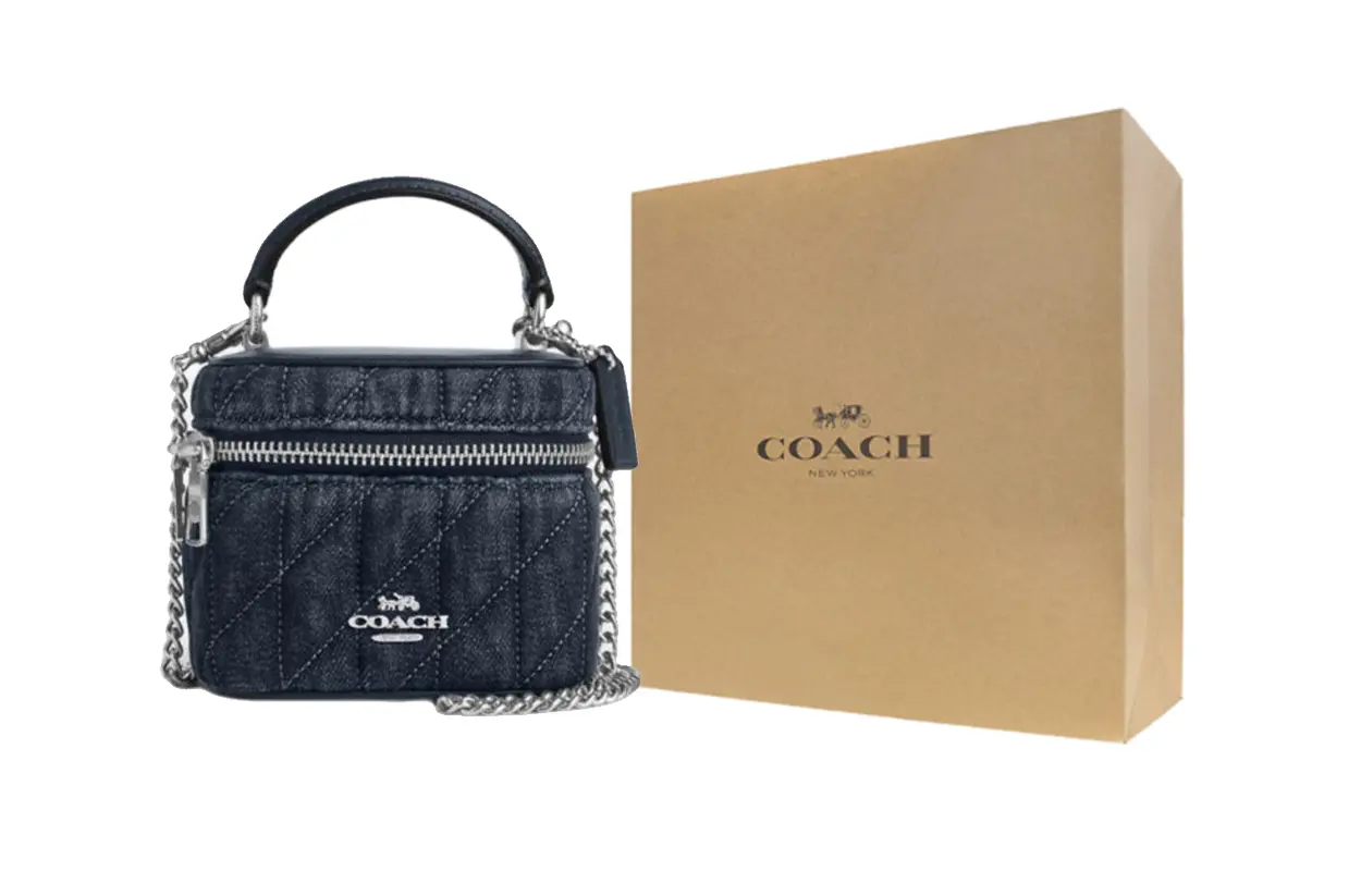 Coach Женская сумка через плечо из ПВХ, синяя
Coach Женская сумка через плечо из ПВХ, синяя