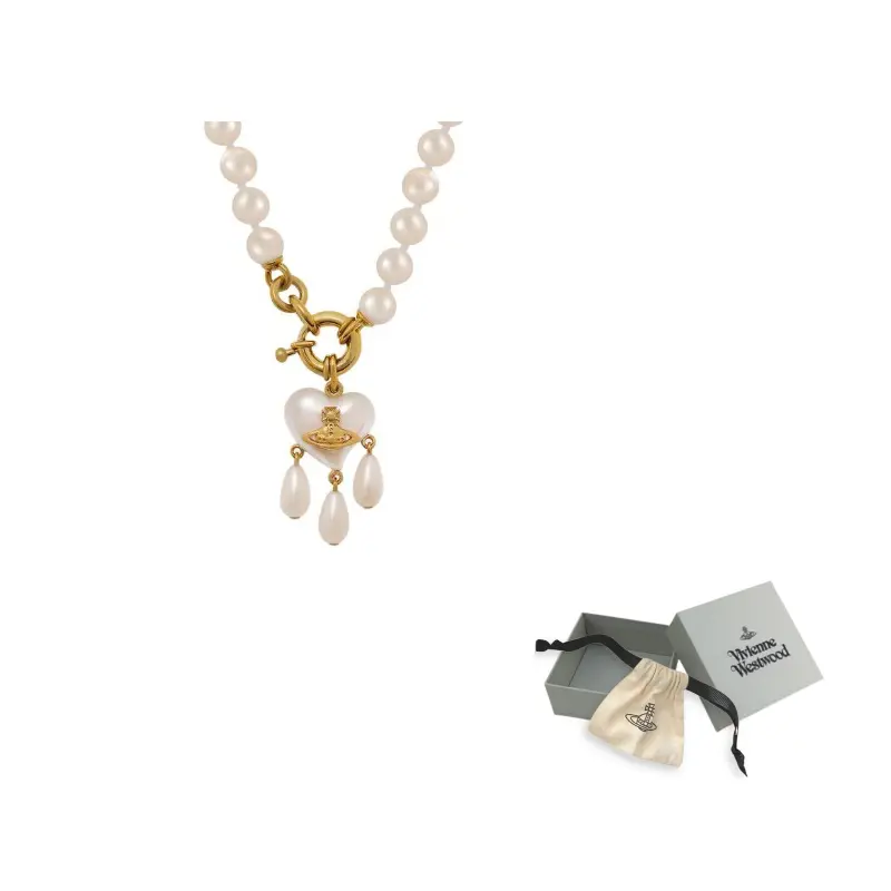 Vivienne Westwood Переработанная латунь, стеклянное жемчужное ожерелье unisex gold
Vivienne Westwood Переработанная латунь, стеклянное жемчужное ожерелье unisex gold