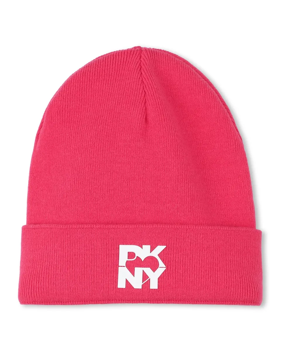 Розовая детская шапочка из хлопка DKNY
Розовая детская шапочка из хлопка DKNY