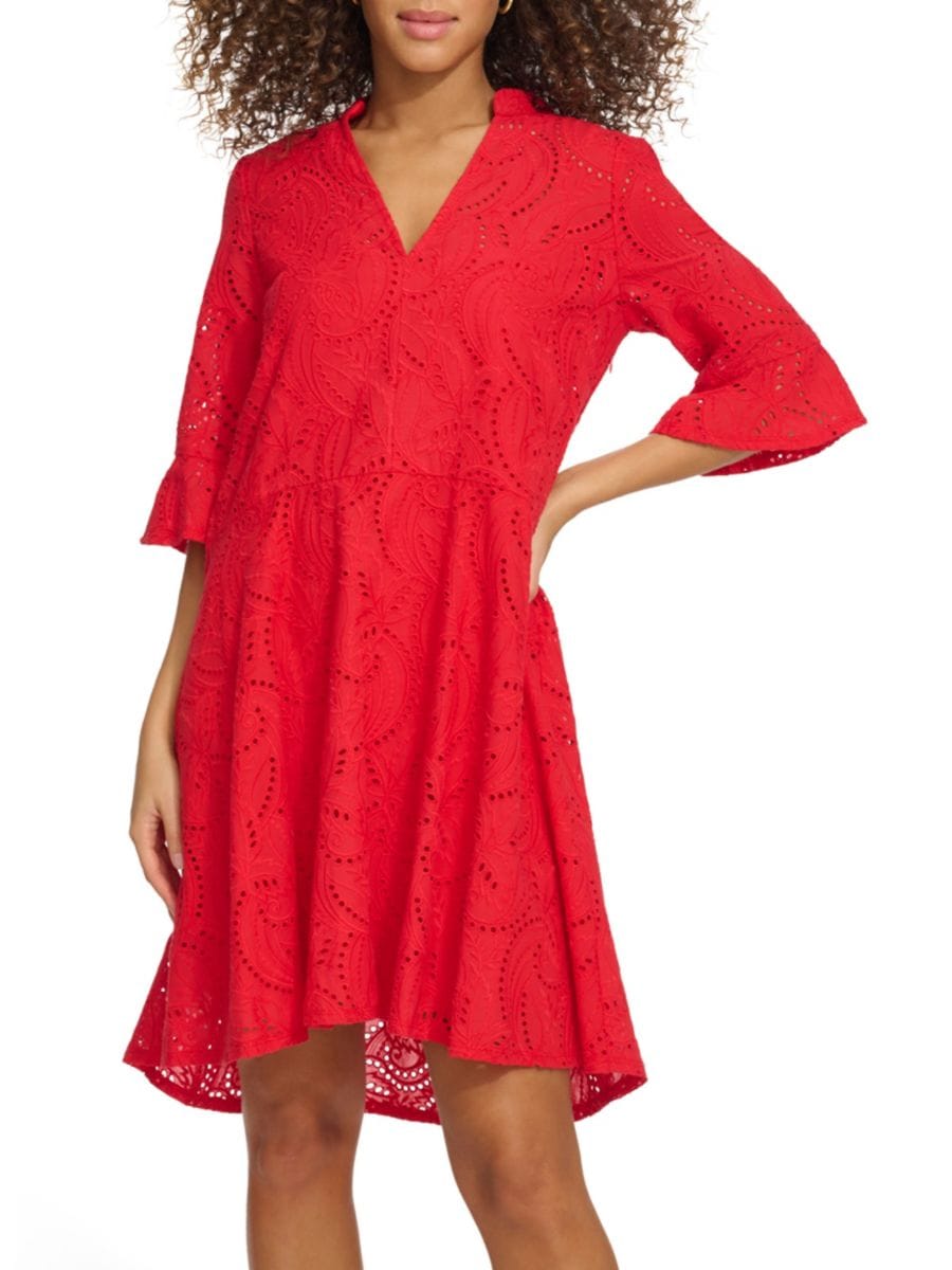 Мини-платье А-силуэта из хлопка Schiffli Kensie, цвет Poppy
Мини-платье А-силуэта из хлопка Schiffli Kensie, цвет Poppy