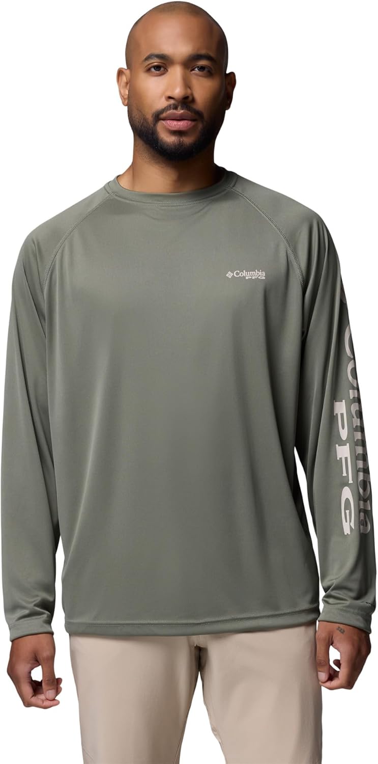 Columbia мужская футболка с длинным рукавом Terminal Tackle PFG Statetriot, Cypress/Dark Stone Logo
Columbia мужская футболка с длинным рукавом Terminal Tackle PFG Statetriot, Cypress/Dark Stone Logo