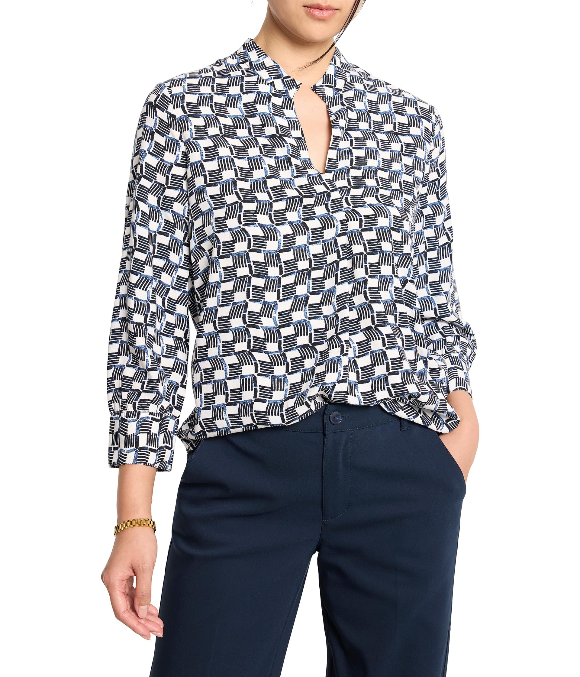 Рубашка NIC+ZOE Basket Weave Ecovero Shirt, Indigo Multi
Рубашка NIC+ZOE Basket Weave Ecovero Shirt, Indigo Multi