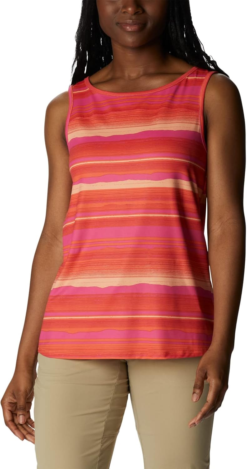 Женская майка Columbia Chill River от Columbia, влагоотводящая, с защитой от солнца, Sunset Orange/Horizons Stripe
Женская майка Columbia Chill River от Columbia, влагоотводящая, с защитой от солнца, Sunset Orange/Horizons Stripe