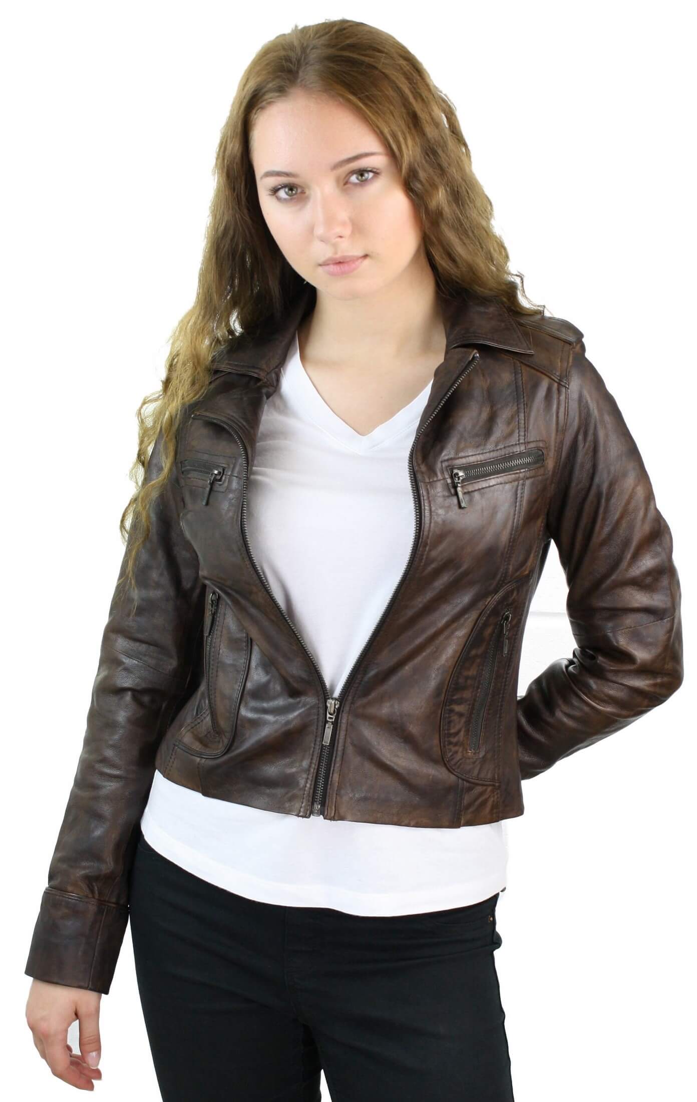 Кожаная байкерская куртка Timber Short TruClothing, коричневый
Кожаная байкерская куртка Timber Short TruClothing, коричневый