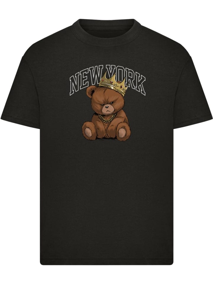 Футболка Детская футболка с коронованным медведем черного цвета Mister Tee
Футболка Детская футболка с коронованным медведем черного цвета Mister Tee