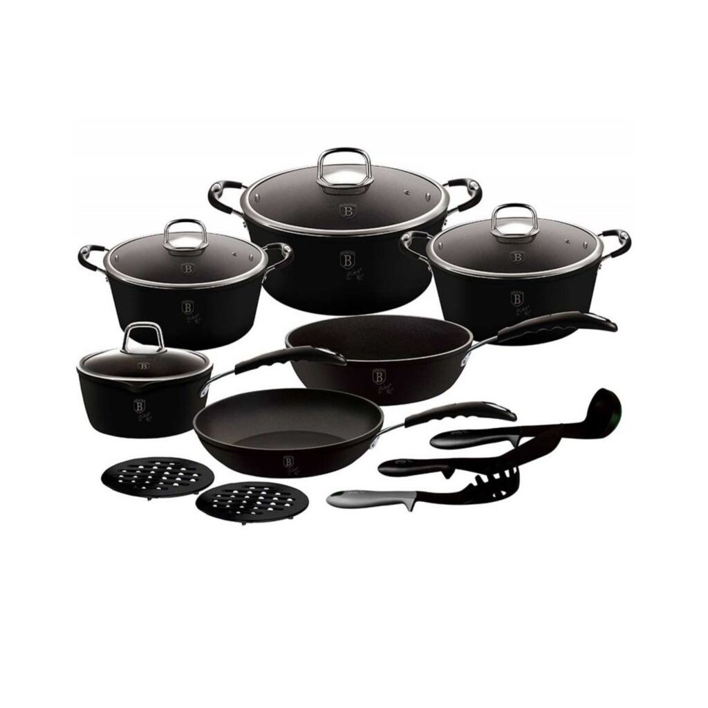 Berlingerhaus Набор посуды с нестабильной поверхностью 15 шт Black Professional Line BH-6129, черный
Berlingerhaus Набор посуды с нестабильной поверхностью 15 шт Black Professional Line BH-6129, черный