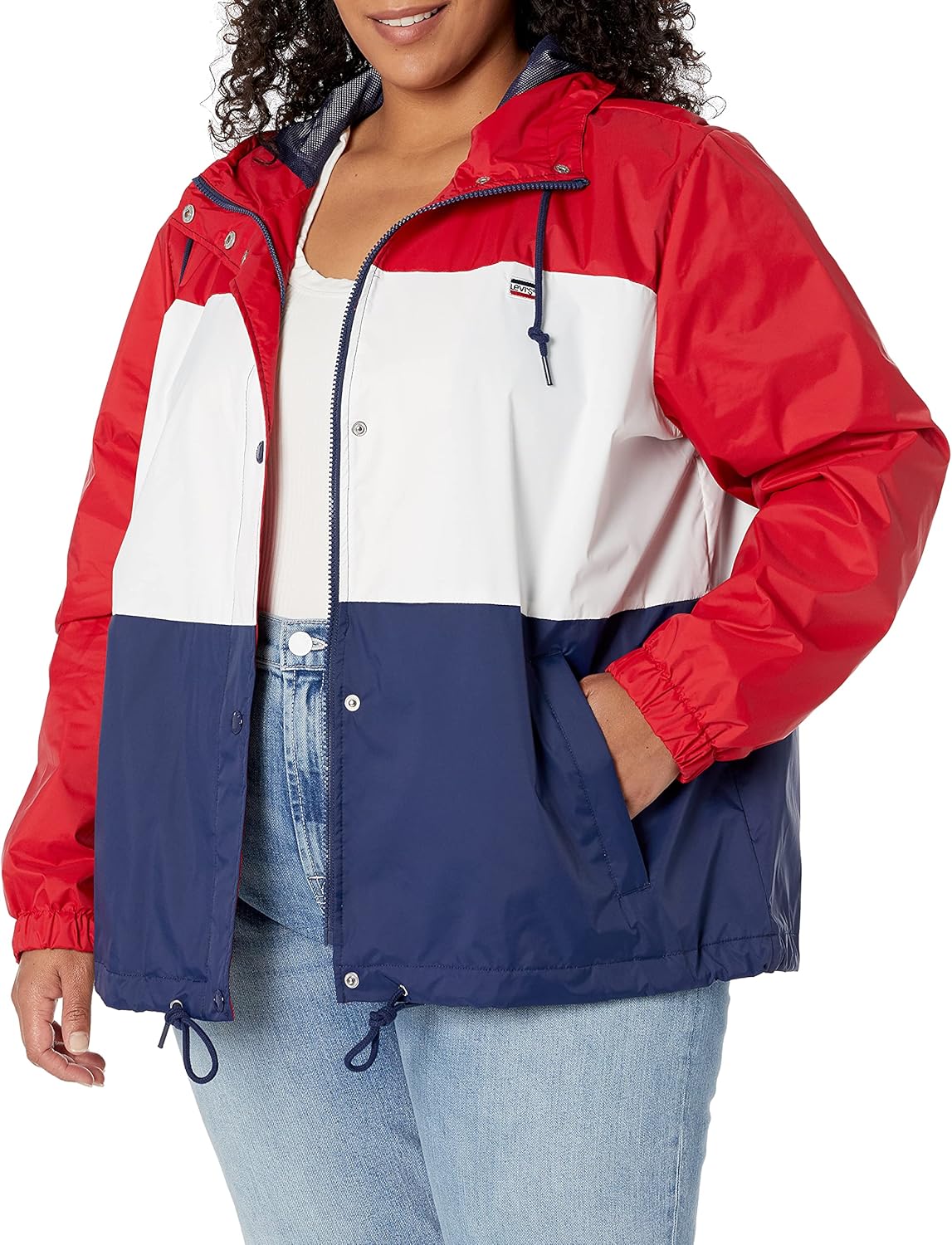 Женская куртка-ветровка Levi's в стиле ретро с капюшоном (стандартные и большие размеры), Rinse
Женская куртка-ветровка Levi's в стиле ретро с капюшоном (стандартные и большие размеры), Rinse