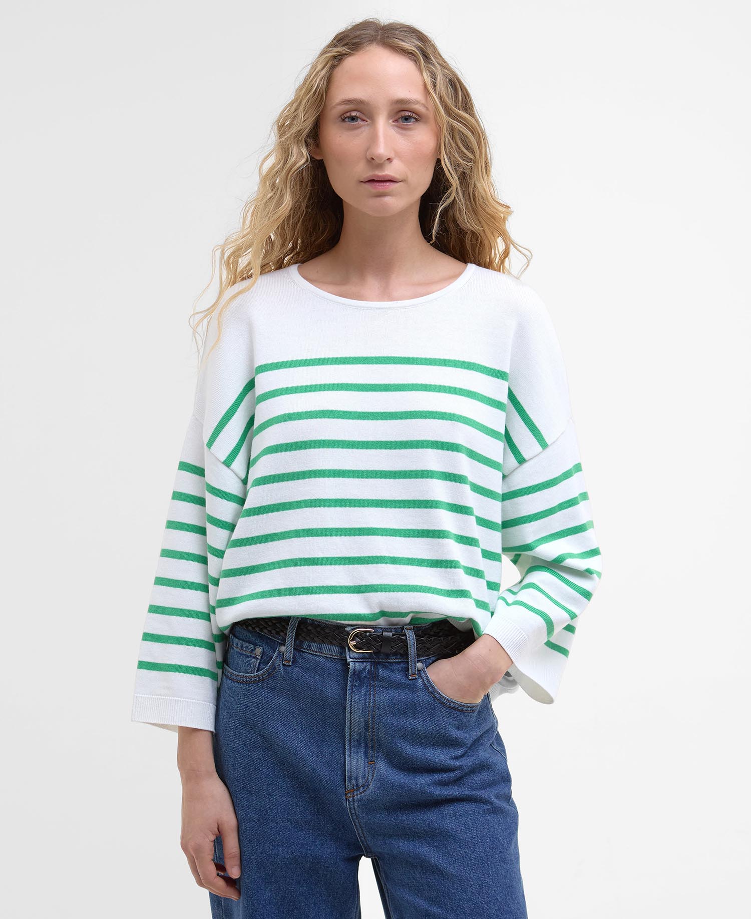 Джемпер Barbour Kayleigh Striped Crew Neck, Cloud/Kelly Green
Джемпер Barbour Kayleigh Striped Crew Neck, Cloud/Kelly Green