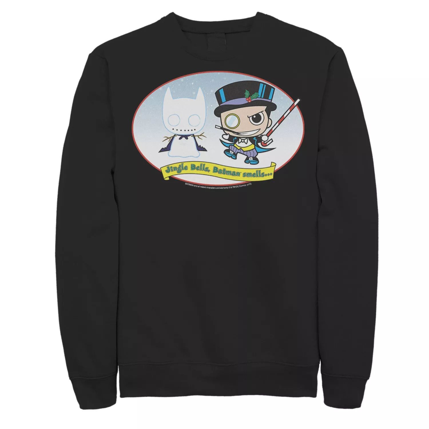 Мужская толстовка с изображением DC Comics The Penguin Jingle Bells Batman Smells Christmas, Black Licensed Character, черный
Мужская толстовка с изображением DC Comics The Penguin Jingle Bells Batman Smells Christmas, Black Licensed Character, черный