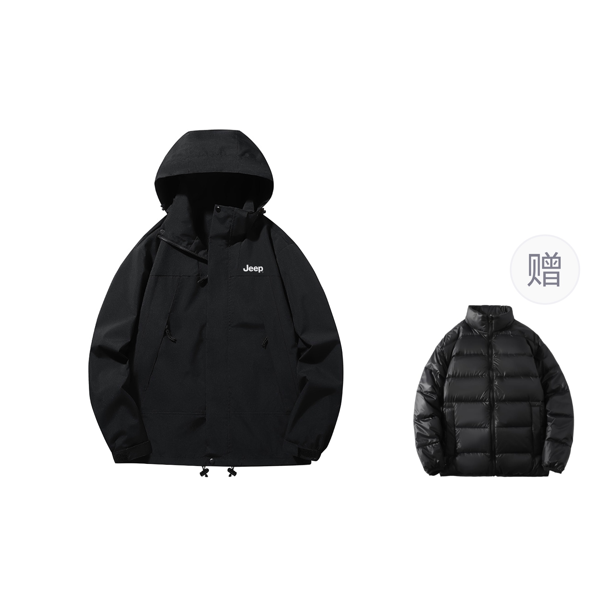 Jeep Ветрозащитная непромокаемая дышащая утепленная куртка унисекс, Black (Includes Down Liners)
Jeep Ветрозащитная непромокаемая дышащая утепленная куртка унисекс, Black (Includes Down Liners)