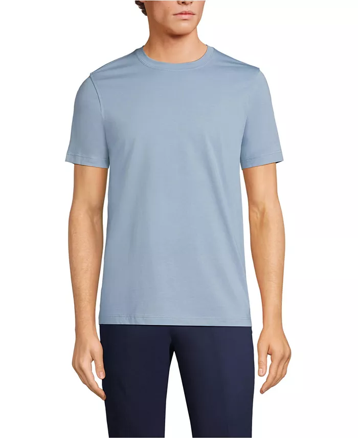 Мужская удлиненная футболка с коротким рукавом из хлопка Supima Lands' End, синий
Мужская удлиненная футболка с коротким рукавом из хлопка Supima Lands' End, синий