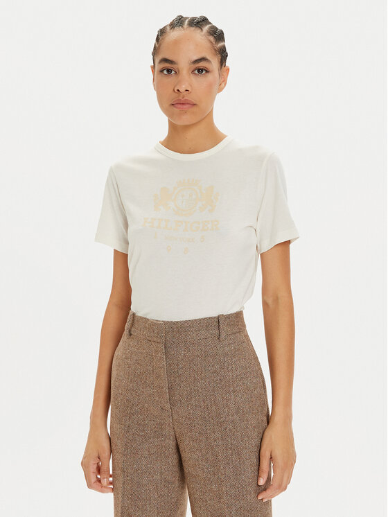 Футболка стандартного кроя Tommy Hilfiger, белый 
Футболка стандартного кроя Tommy Hilfiger, белый