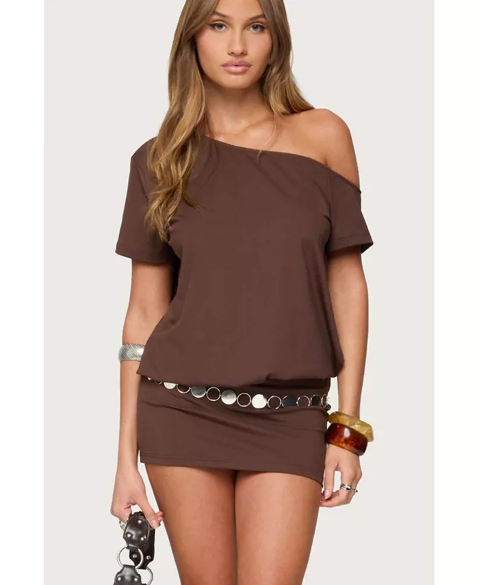 Женское мини-платье Dorie с открытыми плечами и вырезами Edikted, коричневый
Женское мини-платье Dorie с открытыми плечами и вырезами Edikted, коричневый