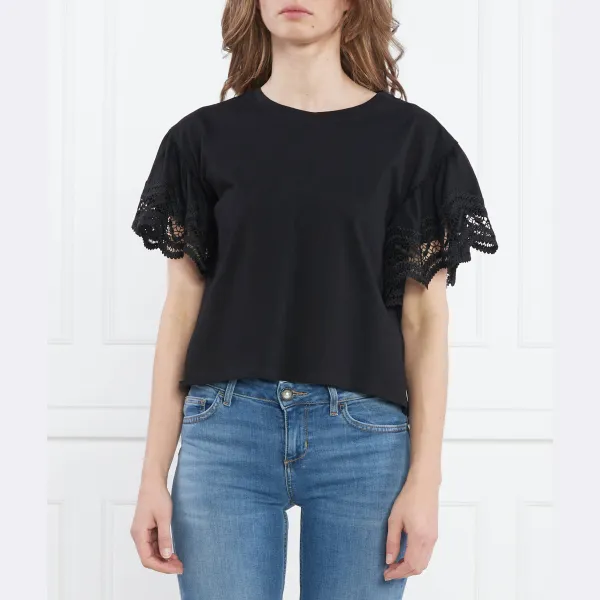 Футболка стандартного кроя Twin-Set, черный
Футболка стандартного кроя Twin-Set, черный