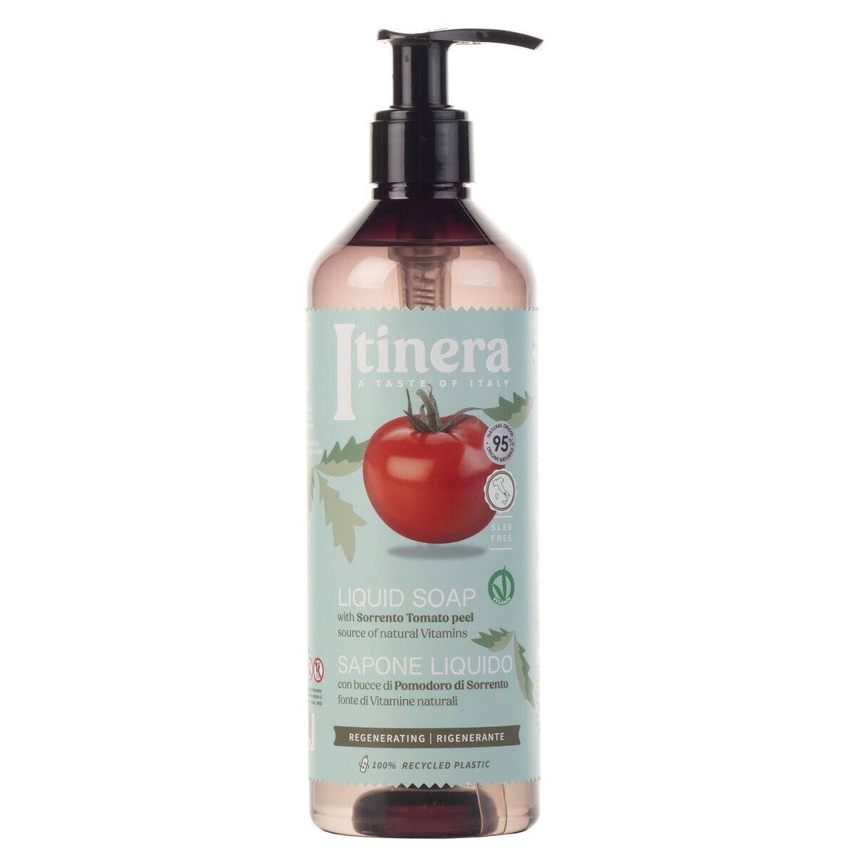 Itinera, Регенерирующее жидкое мыло с кожурой томатов Сорренто, 95% натуральных ингредиентов, 6x370 мл Sarcia.Eu
Itinera, Регенерирующее жидкое мыло с кожурой томатов Сорренто, 95% натуральных ингредиентов, 6x370 мл Sarcia.Eu