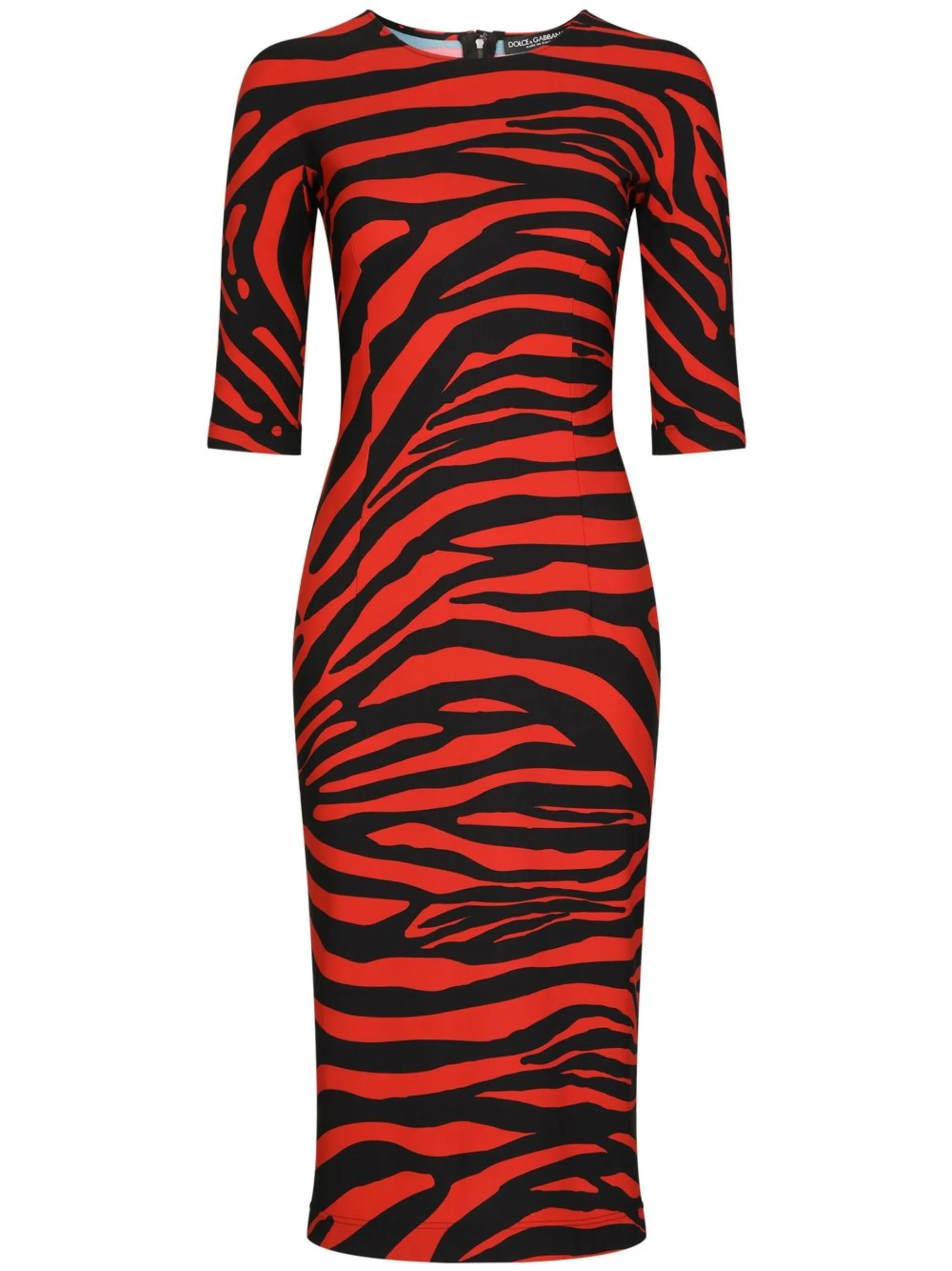 Платье-футляр с зебровым принтом Dolce & Gabbana, красный
Платье-футляр с зебровым принтом Dolce & Gabbana, красный