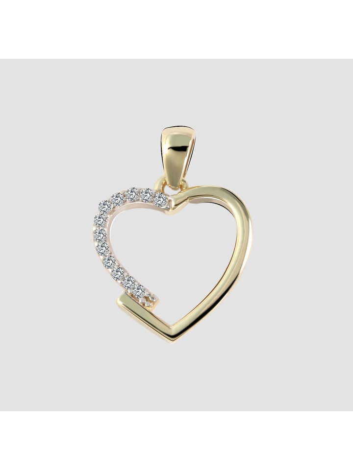 Adeliás Женский кулон - Сердце. Кулон в форме сердца из золота 375 пробы с кубическим цирконием в золоте
Adeliás Женский кулон - Сердце. Кулон в форме сердца из золота 375 пробы с кубическим цирконием в золоте