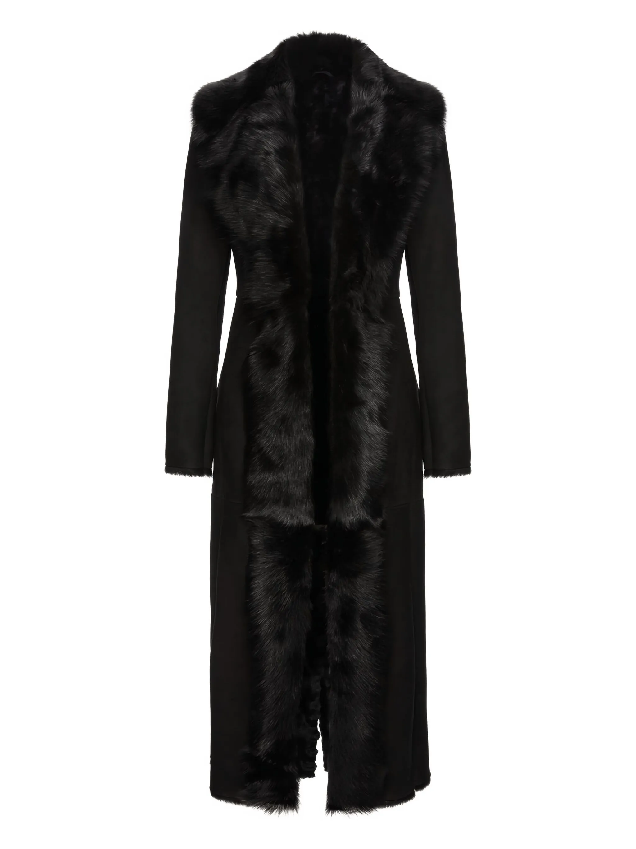 Пальто с меховой отделкой Magda Butrym, черный
Пальто с меховой отделкой Magda Butrym, черный