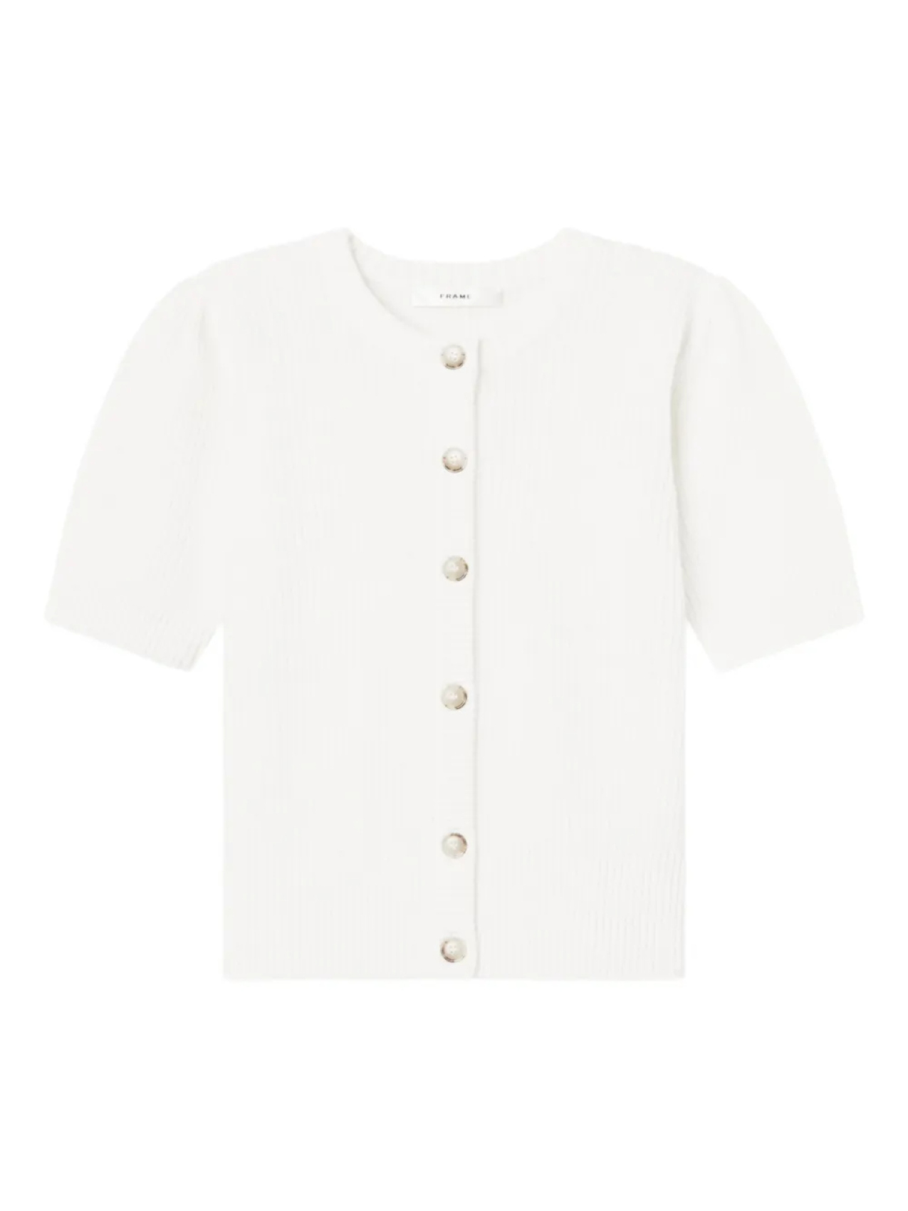 Кардиган с короткими рукавами в рубчик FRAME, нейтральный
Кардиган с короткими рукавами в рубчик FRAME, нейтральный