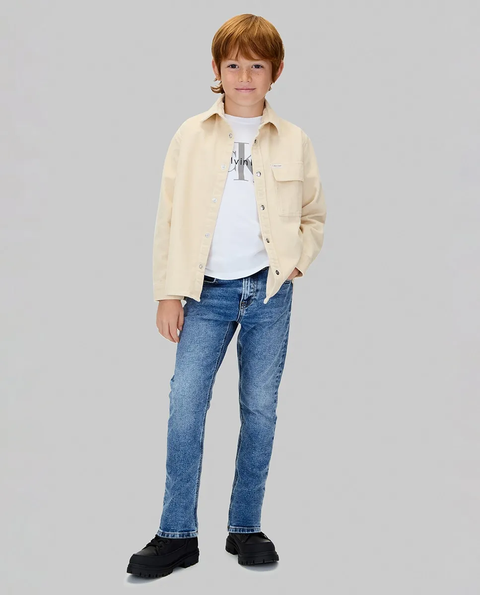 Джинсы для мальчика, фасон Dad fit Calvin Klein, синий
Джинсы для мальчика, фасон Dad fit Calvin Klein, синий