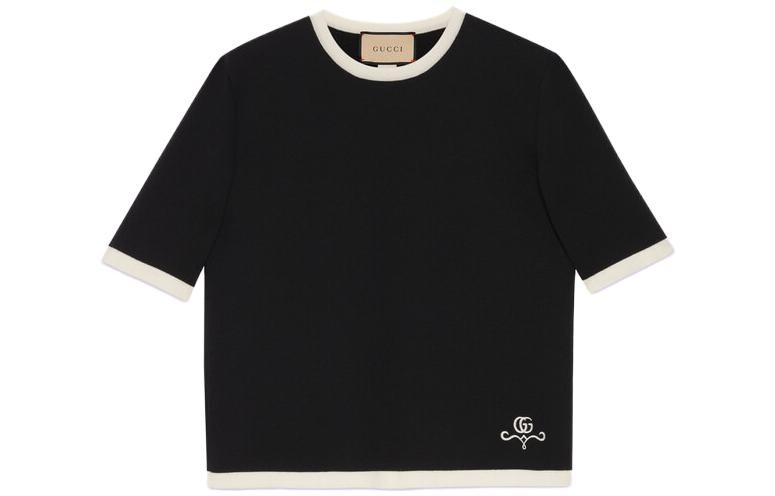 Футболка женская Gucci Contrasting-trim, черный / белый
Футболка женская Gucci Contrasting-trim, черный / белый