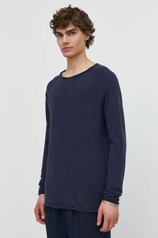 Хлопковый лонгслив American Vintage, темно-синий
Хлопковый лонгслив American Vintage, темно-синий