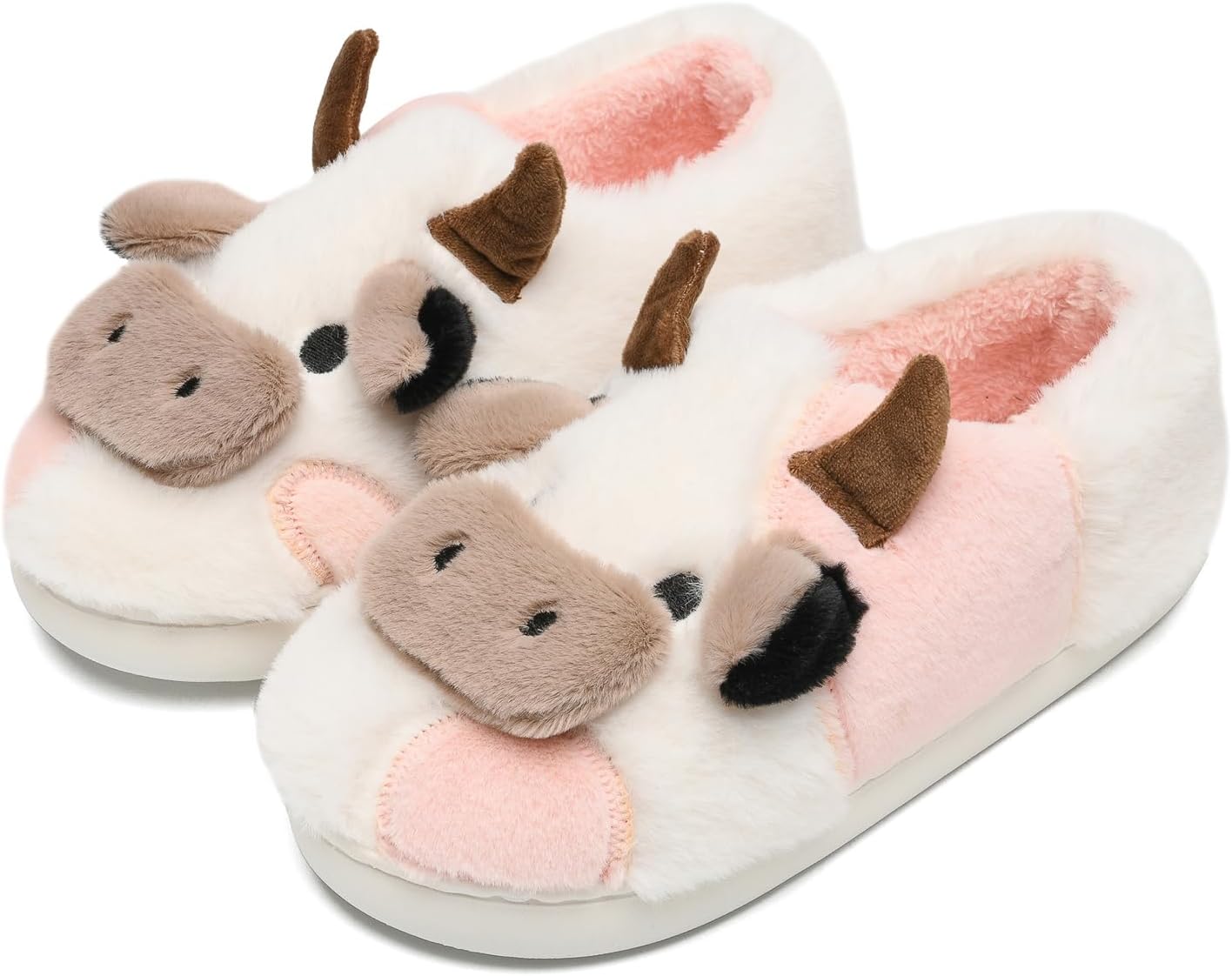 Милые пушистые домашние тапочки COVS в виде коровки- кавайные обувь для женщин и мужчин, для дома и улицы, белый/розовый
Милые пушистые домашние тапочки COVS в виде коровки- кавайные обувь для женщин и мужчин, для дома и улицы, белый/розовый