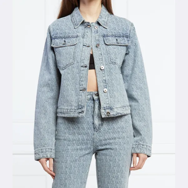 Джинсовая куртка стандартного кроя Actitude_Twinset, синий 
Джинсовая куртка стандартного кроя Actitude_Twinset, синий