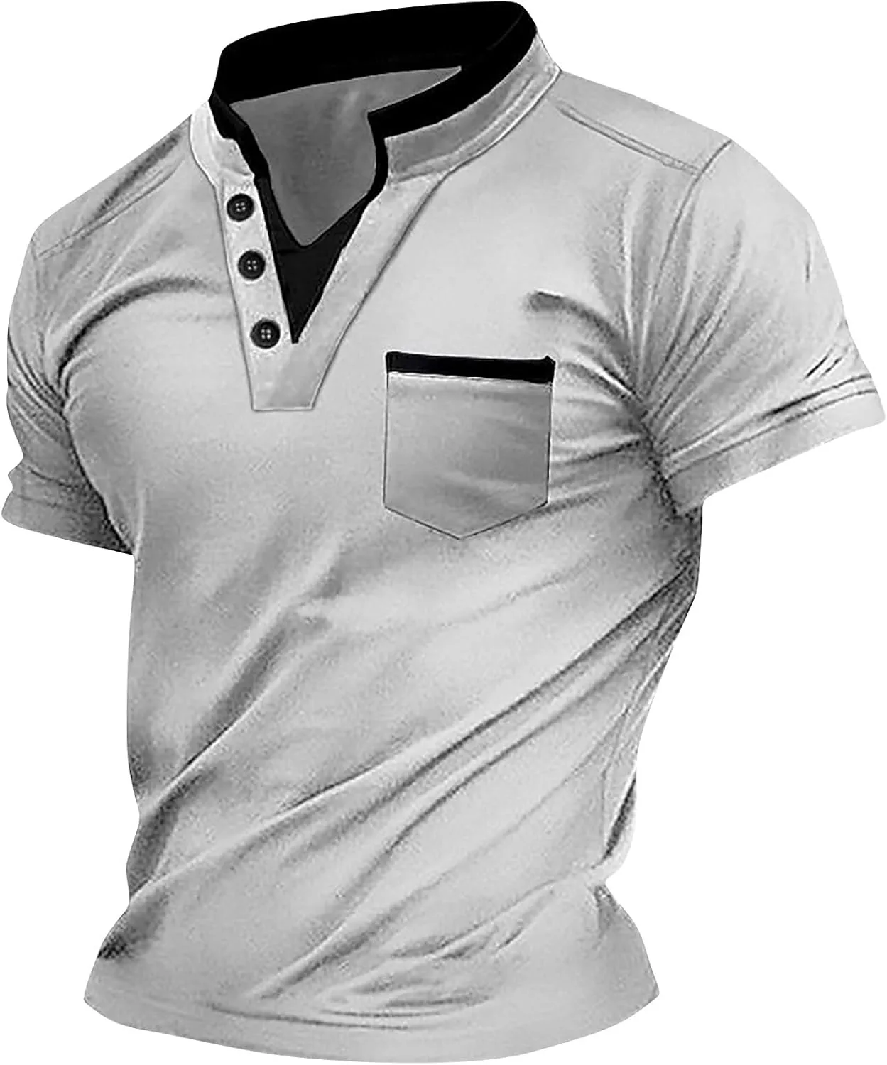 Мужская классическая свободная футболка с коротким рукавом и карманом OSFVNOXV
Мужская классическая свободная футболка с коротким рукавом и карманом OSFVNOXV