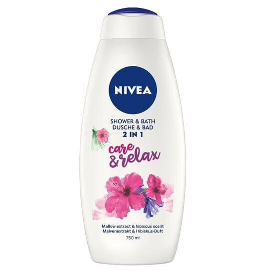Жидкость для ванны и гель для душа 2в1 Care&Relax 750мл Nivea, Shower & Bath
Жидкость для ванны и гель для душа 2в1 Care&Relax 750мл Nivea, Shower & Bath