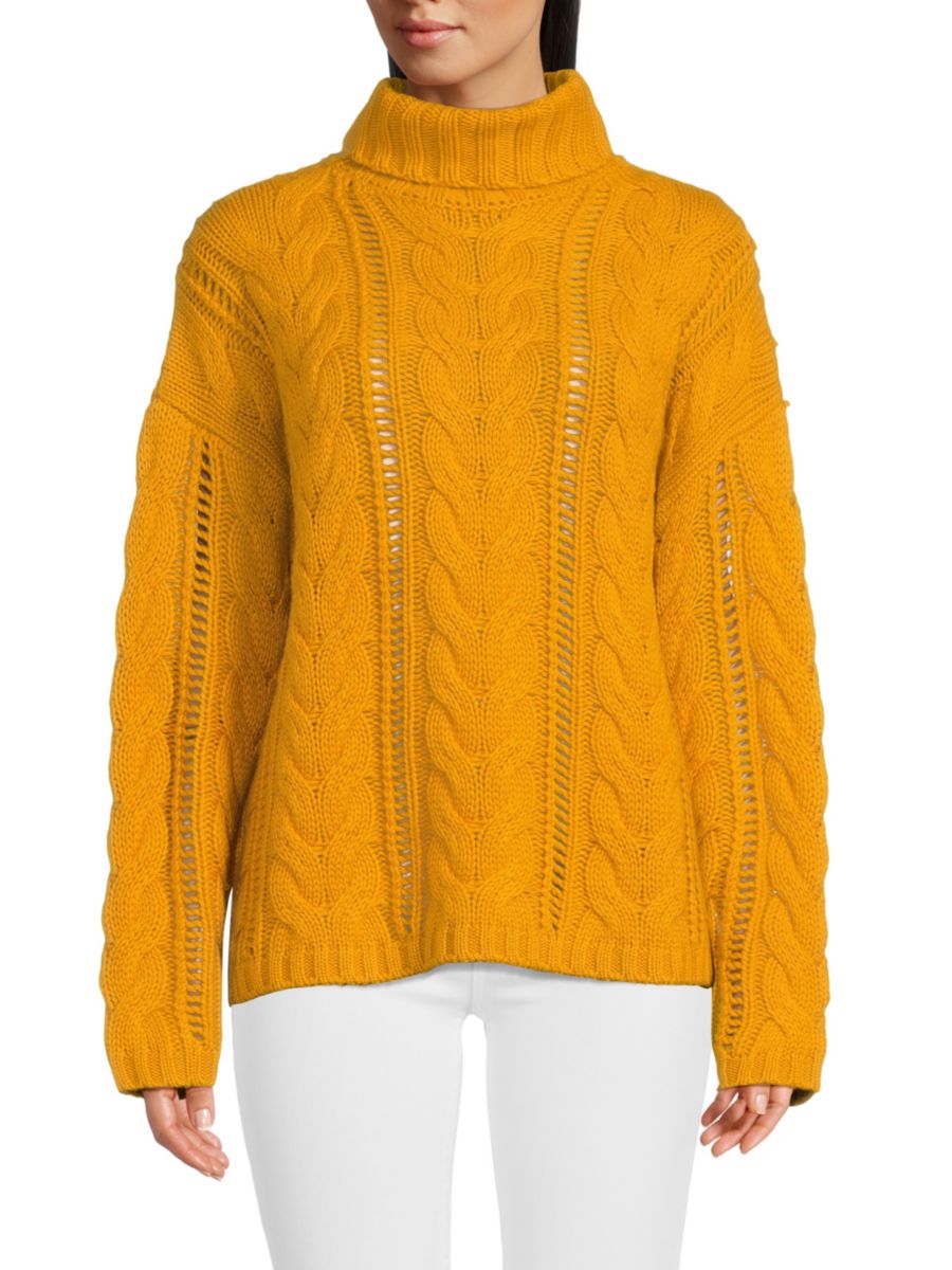 Эффектный свитер с высоким воротом из шерстяной смеси Naadam, золотой
Эффектный свитер с высоким воротом из шерстяной смеси Naadam, золотой