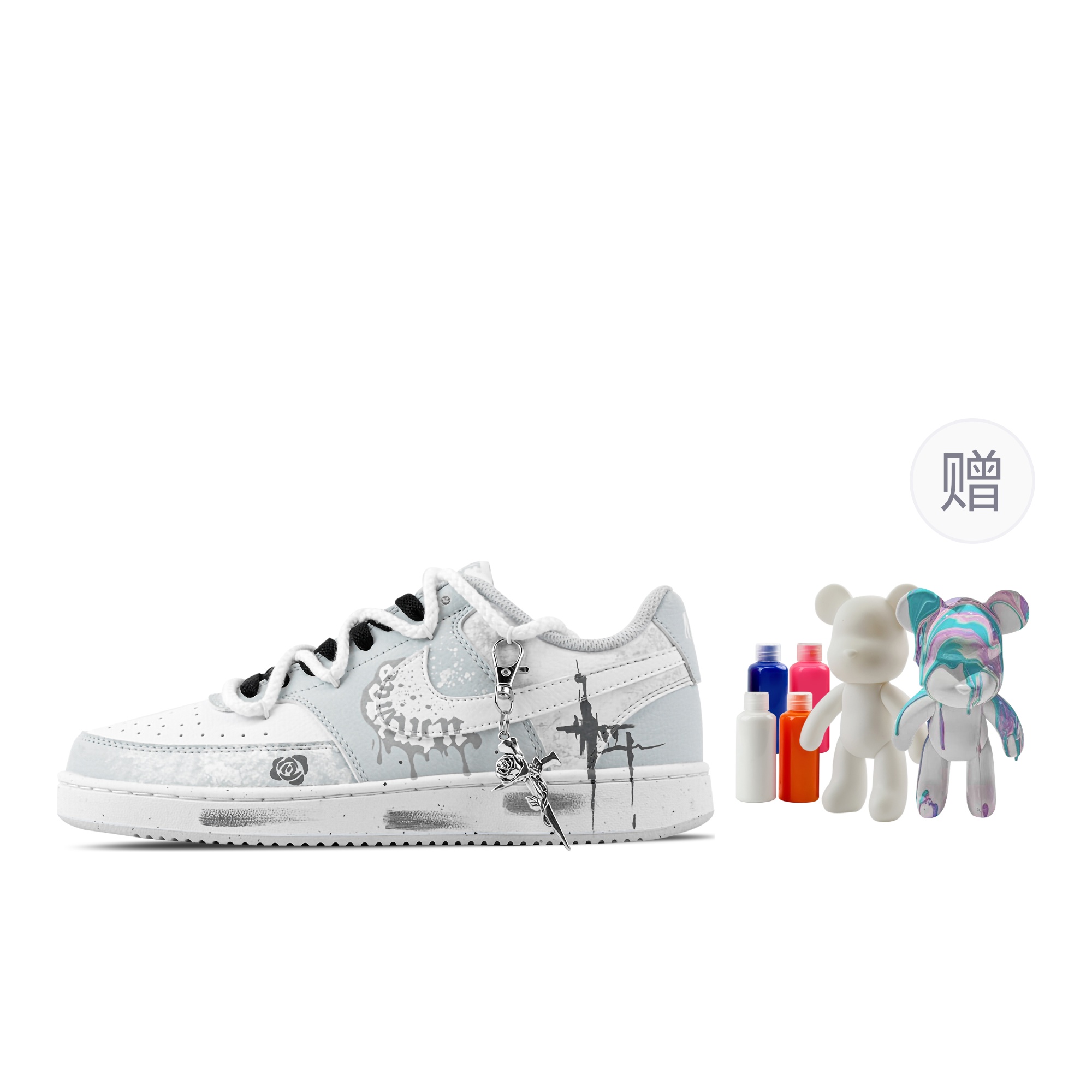 Nike Низкие износостойкие кроссовки для скейтбординга Court Vision Rose Whisper, Fluid Bear, светло-голубые, мужские
Nike Низкие износостойкие кроссовки для скейтбординга Court Vision Rose Whisper, Fluid Bear, светло-голубые, мужские