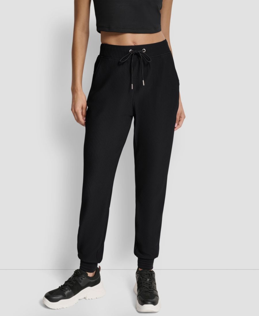 Женские спортивные брюки Tech Ottoman с манжетами и высокой посадкой DKNY, Black
Женские спортивные брюки Tech Ottoman с манжетами и высокой посадкой DKNY, Black