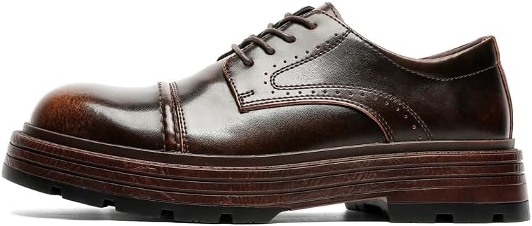 Мужские классические оксфорды с закрытым мысом, коричневая кожа, платформа Conson-Ks
Мужские классические оксфорды с закрытым мысом, коричневая кожа, платформа Conson-Ks