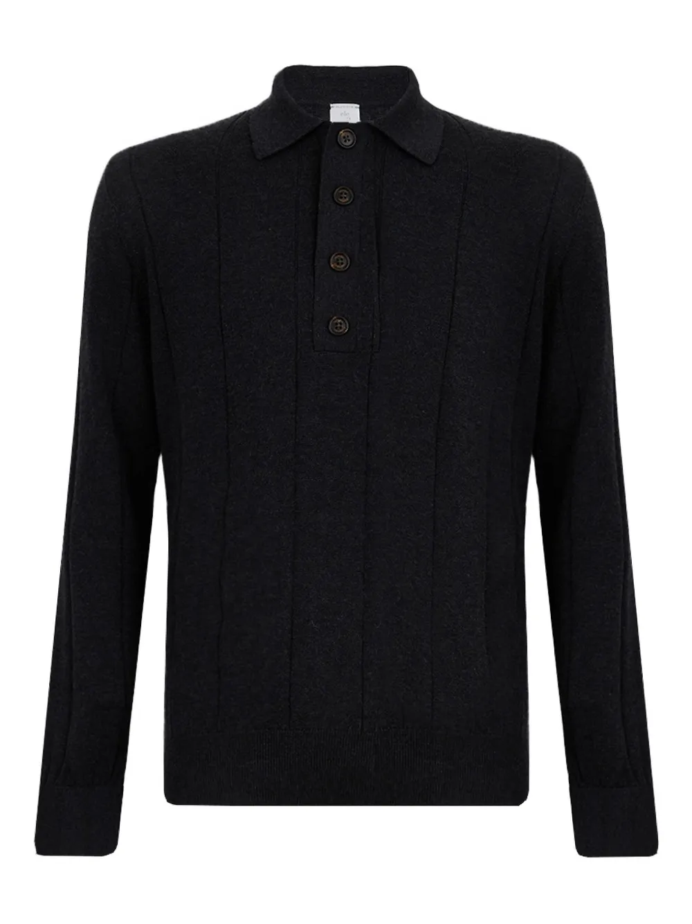 Рубашка-поло с длинными рукавами в рубчик Eleventy, черный
Рубашка-поло с длинными рукавами в рубчик Eleventy, черный