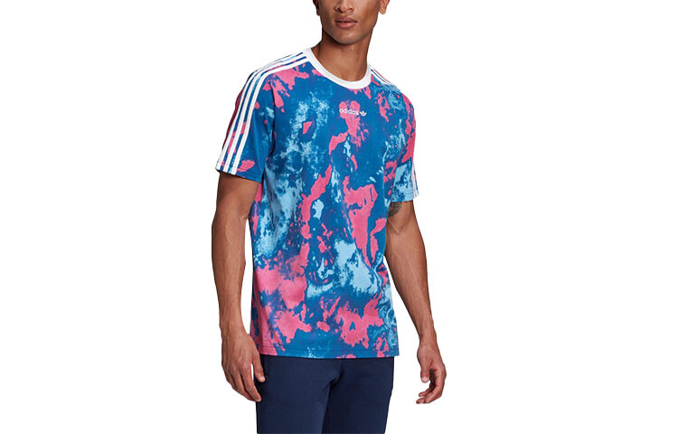 Футболка мужская розово-голубая Adidas Originals, голубой
Футболка мужская розово-голубая Adidas Originals, голубой