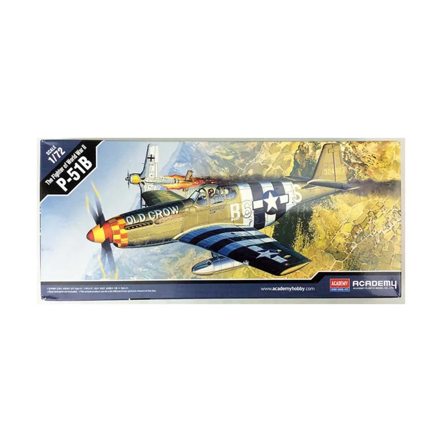 Р-51Б Мустанг, WWII Aircraft (1:72) (Academy Hobby)
Р-51Б Мустанг, WWII Aircraft (1:72) (Academy Hobby)