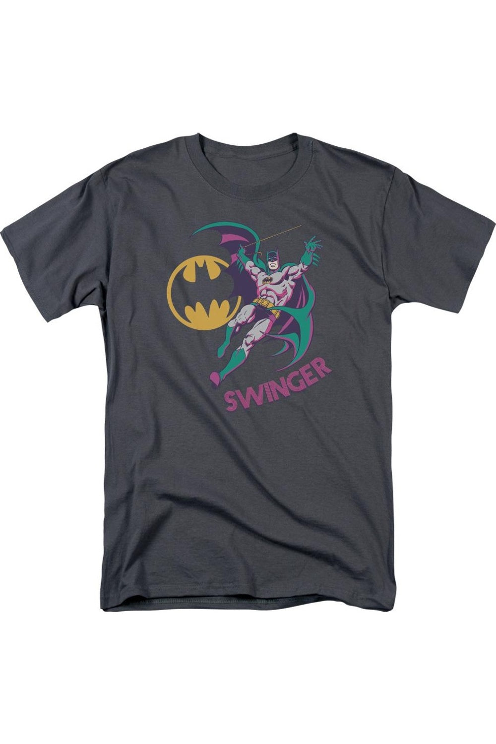 Футболка с коротким рукавом для взрослых DC Comics Swinger Gildan, цвет charcoal
Футболка с коротким рукавом для взрослых DC Comics Swinger Gildan, цвет charcoal