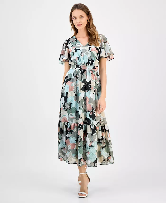 Женское платье миди с принтом в горошек и рукавами-крылышками Kasper, черный
Женское платье миди с принтом в горошек и рукавами-крылышками Kasper, черный