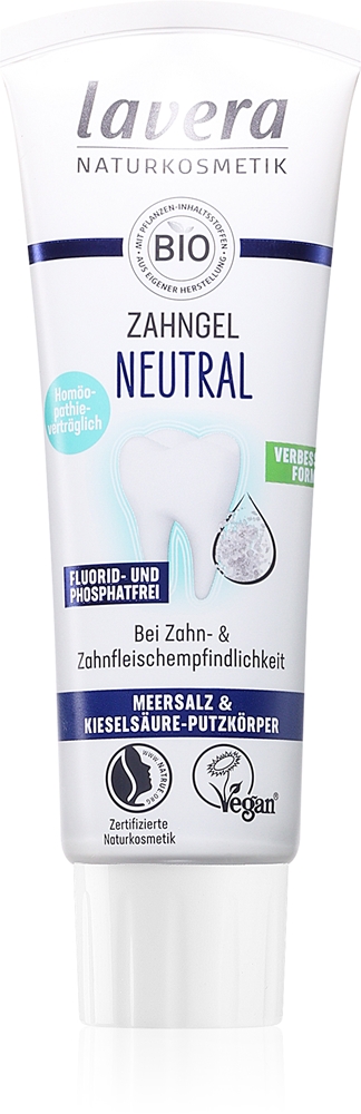 Нейтральная гелевая текстура зубной пасты Lavera, 75 мл
Нейтральная гелевая текстура зубной пасты Lavera, 75 мл