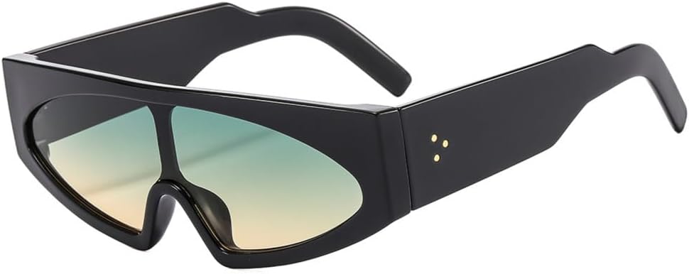 Солнцезащитные очки «кошачий глаз» для женщин, ретро, цельные, с градиентным переходом цвета, защита от УФ-излучения UV400, солнцезащитные очки для мужчин с заклепками generic, Black Green
Солнцезащитные очки «кошачий глаз» для женщин, ретро, цельные, с градиентным переходом цвета, защита от УФ-излучения UV400, солнцезащитные очки для мужчин с заклепками generic, Black Green