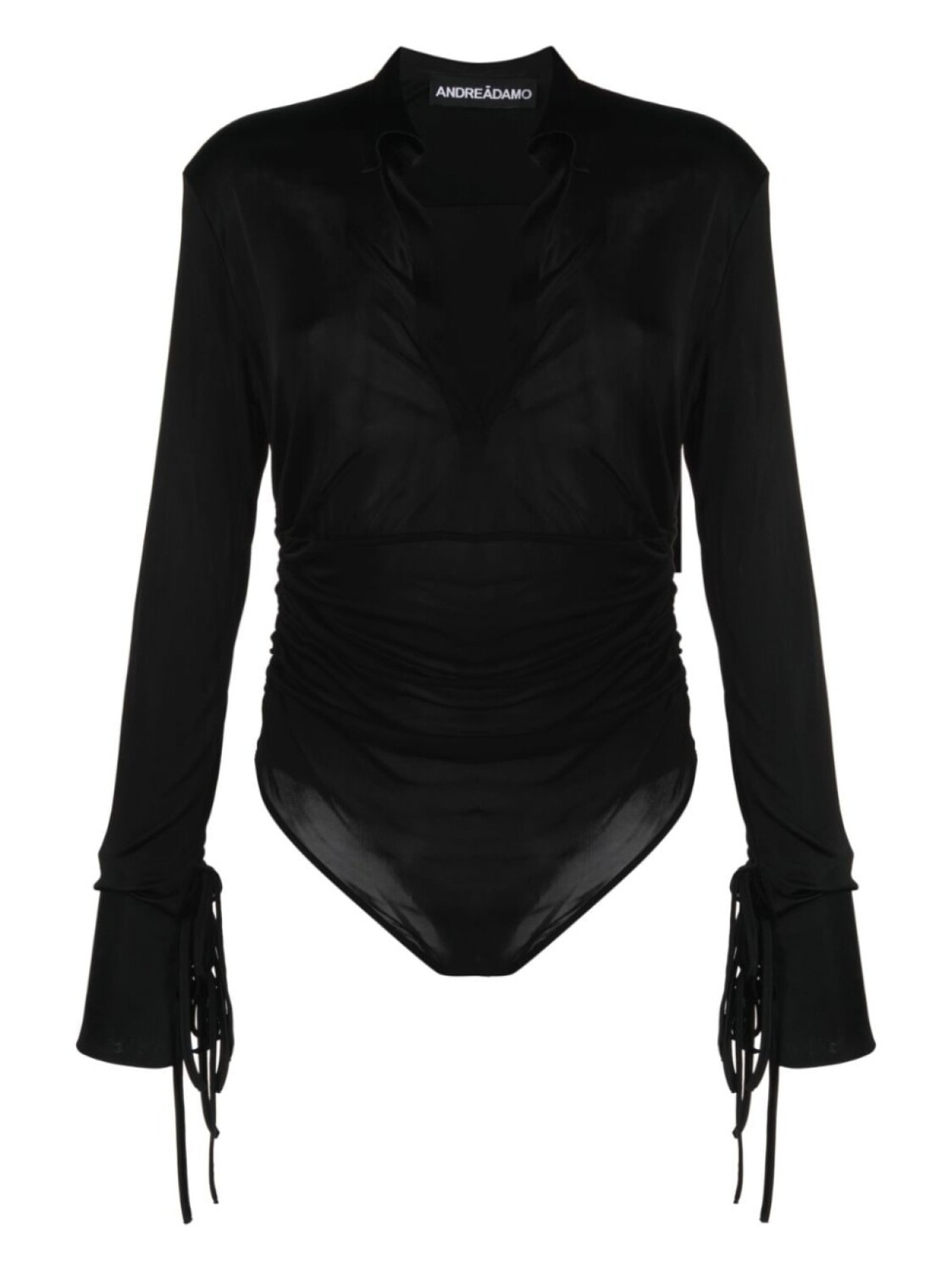 ANDREĀDAMO полупрозрачное боди с длинными рукавами, черный
ANDREĀDAMO полупрозрачное боди с длинными рукавами, черный