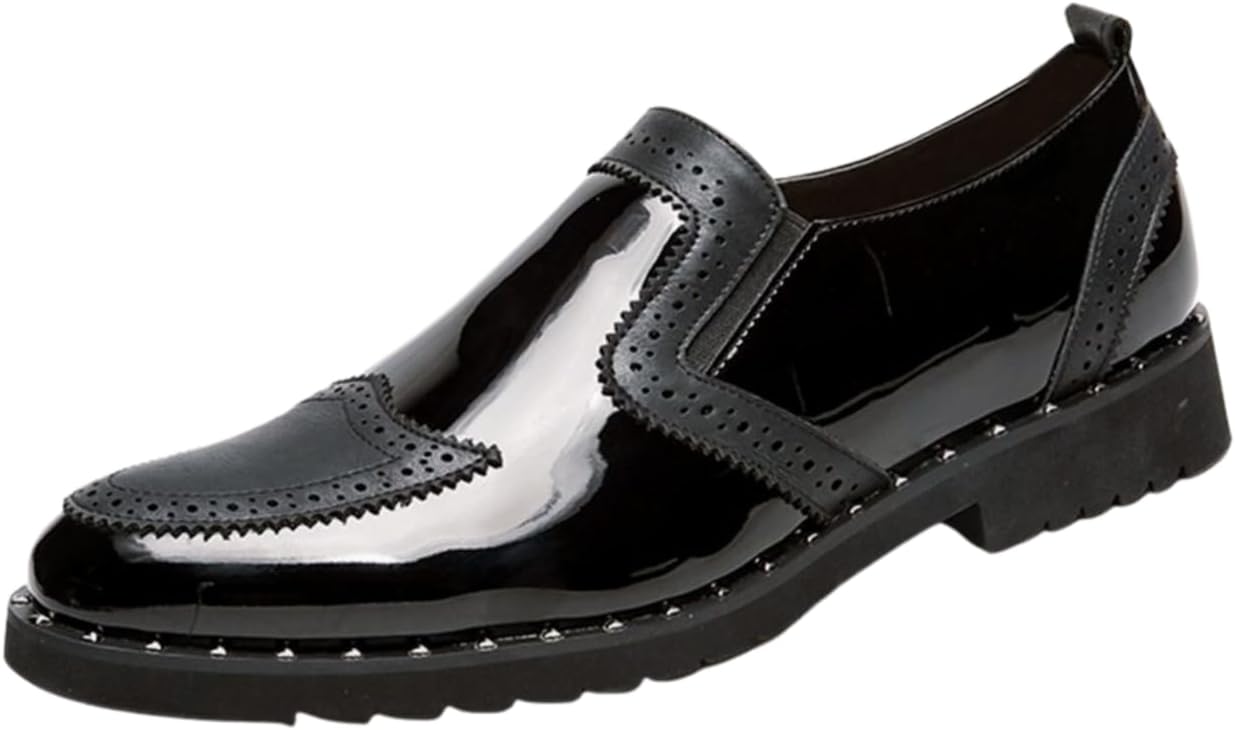 Мужские лакированные лоферы Santimon Лоскутная обувь для повседневной обуви Официальная деловая вечеринка Обувь для выпускного для мужчин, черный
Мужские лакированные лоферы Santimon Лоскутная обувь для повседневной обуви Официальная деловая вечеринка Обувь для выпускного для мужчин, черный