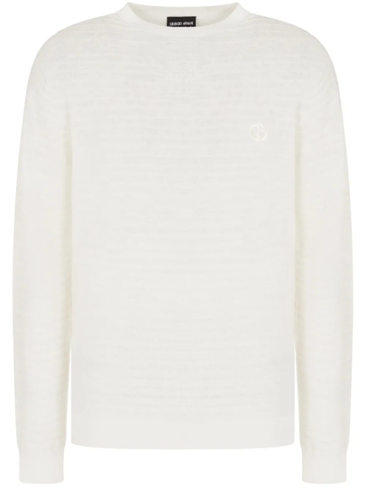 Джемпер с вышитым логотипом Giorgio Armani, белый
Джемпер с вышитым логотипом Giorgio Armani, белый