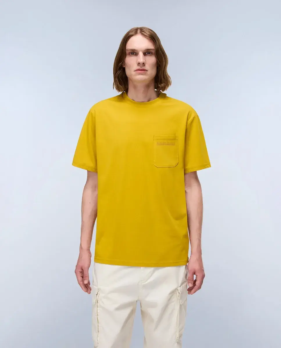 Мужская зеленая футболка с коротким рукавом Napapijri
Мужская зеленая футболка с коротким рукавом Napapijri